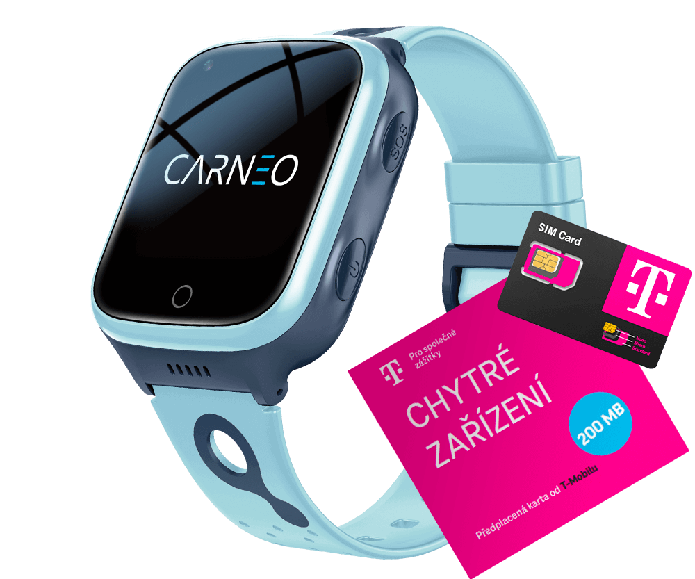 Carneo Guardkid+ 4G Platinum blue SIM CZ